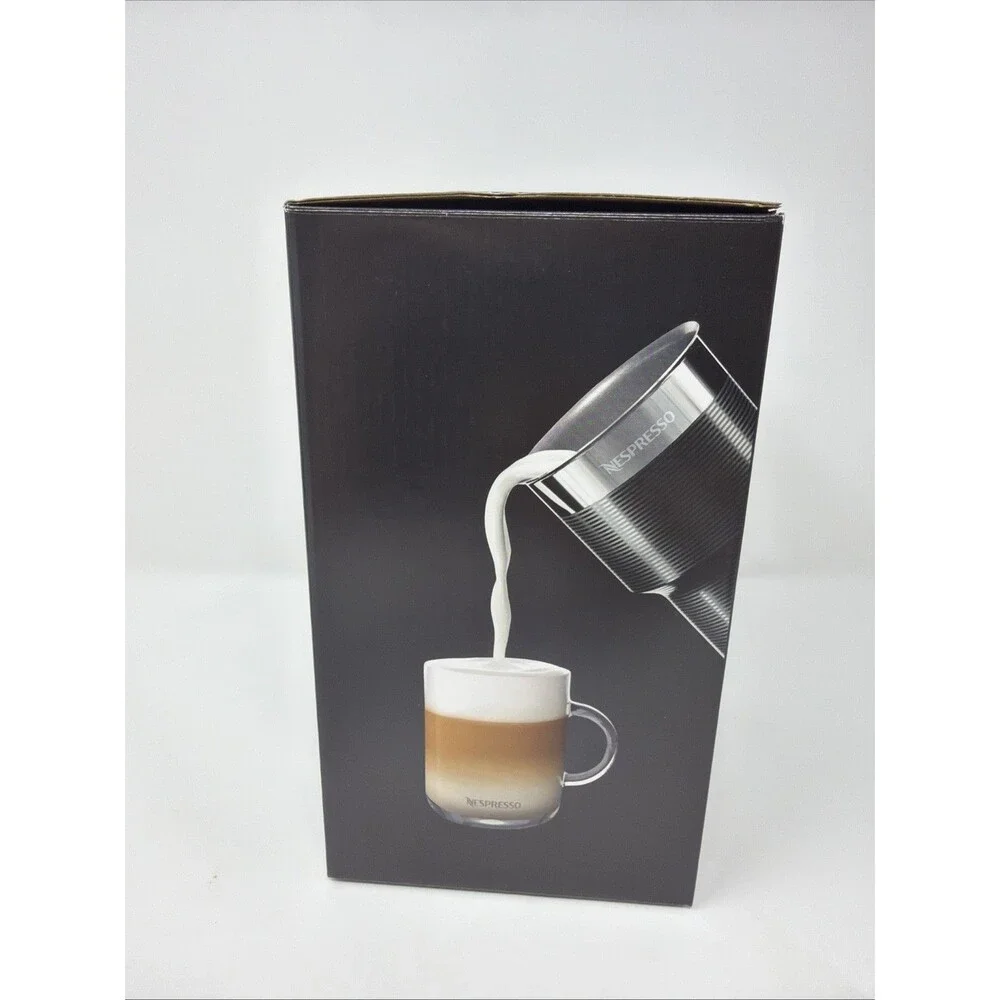 Nespresso Aeroccino XL Milk Frother: Electric Black Frother Wand 13.5oz Capacity